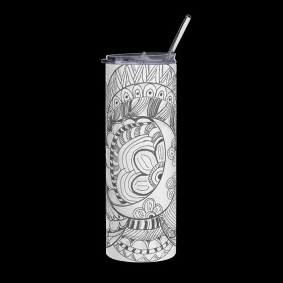 BW Maude Tumbler by Momma Balisti - 20oz Stainless Steel Tumbler @MommaBalisti - Picture 4 of 4